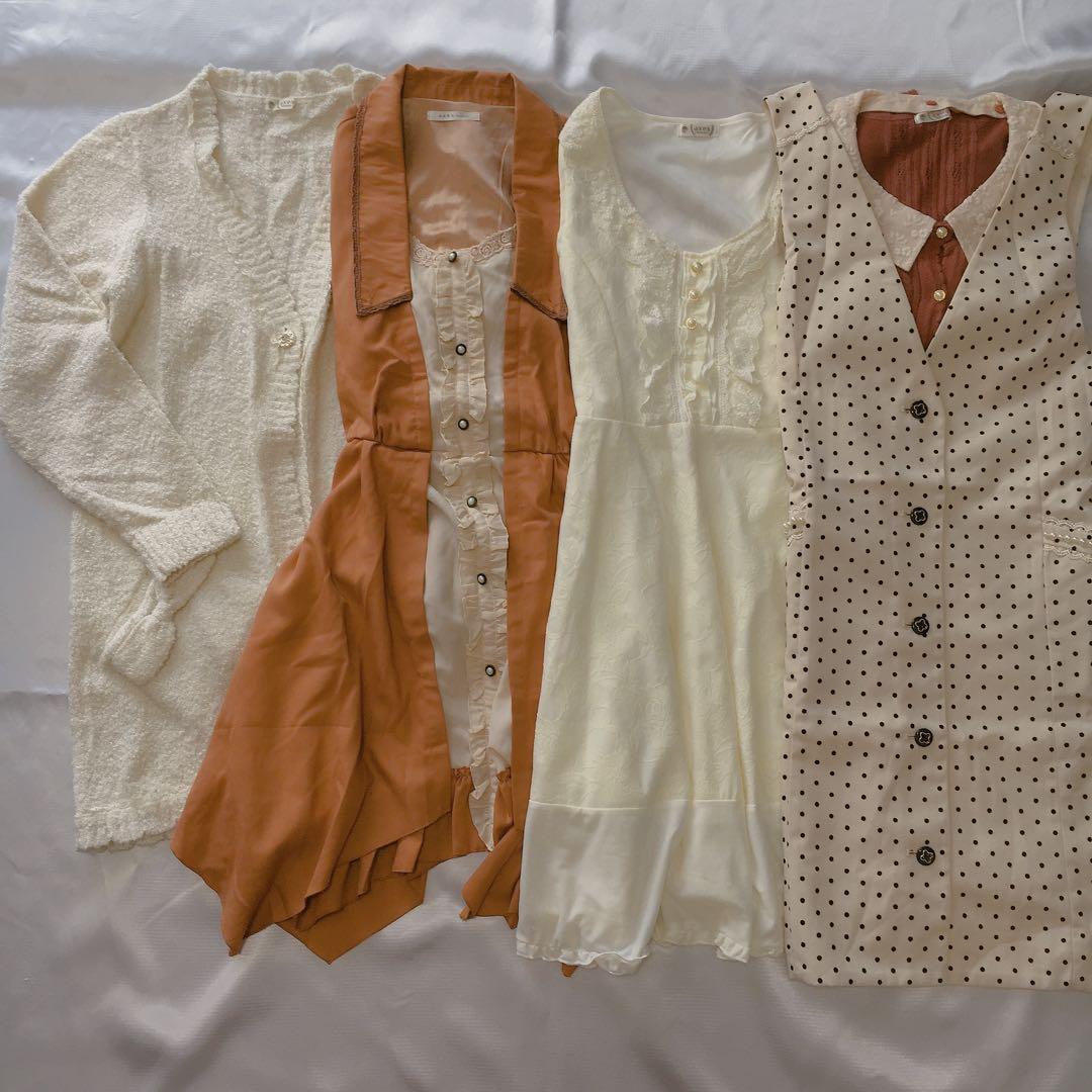 アクシーズファム　オレンジアイスベージュ系5点セット