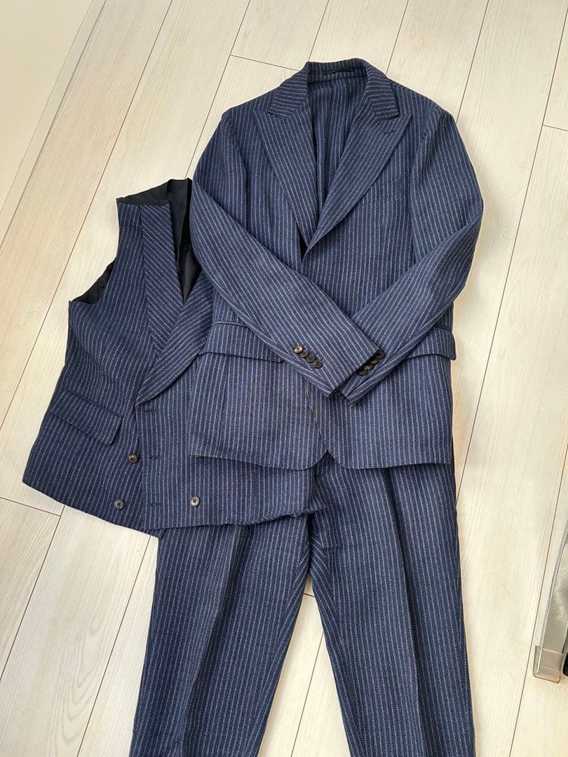 【特価セール‼️】GABRIELE PASINI ネイビースーツ3点セット‼️ 46