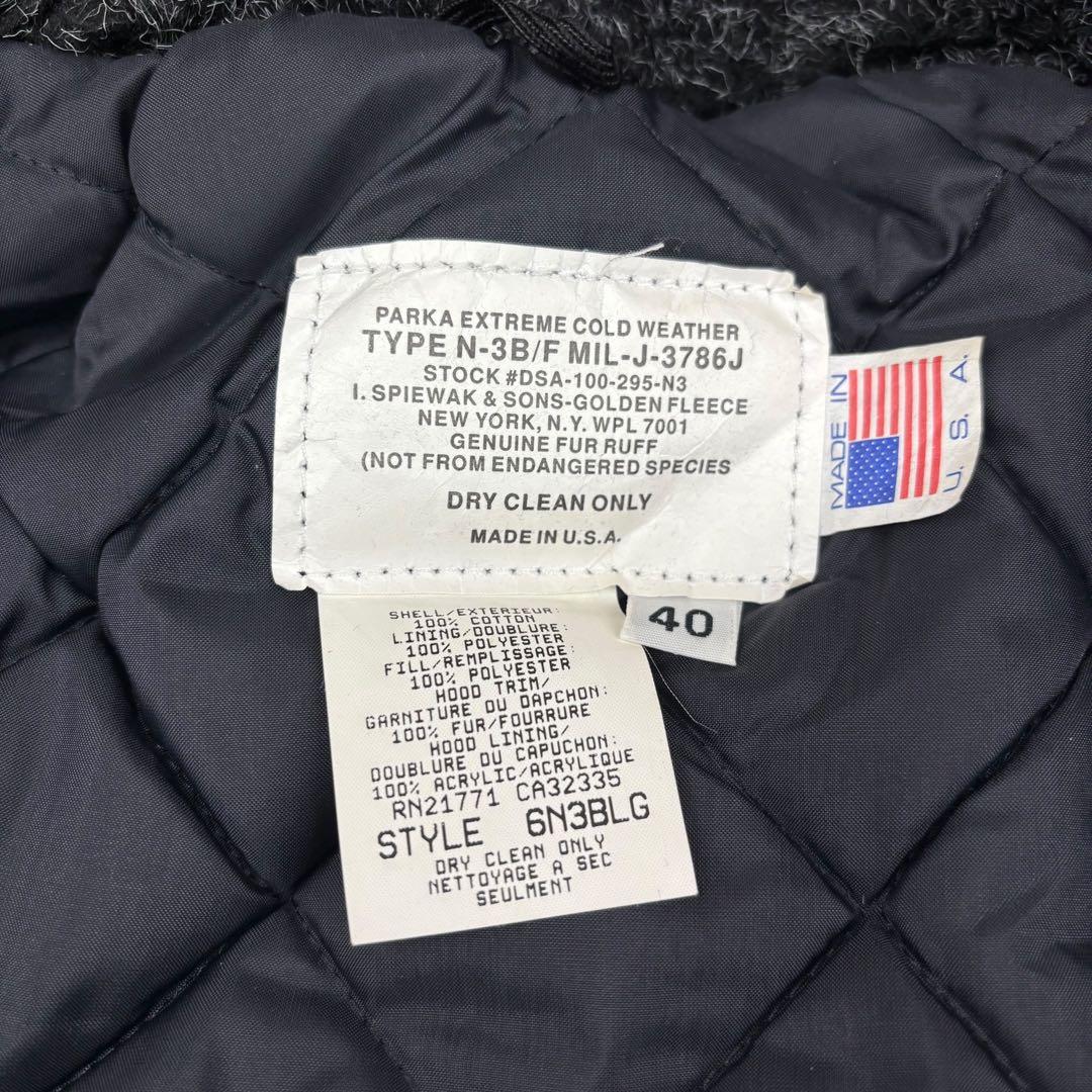 ダンテSPIEWAK スピワック N-3B ゴールデンフリース 40