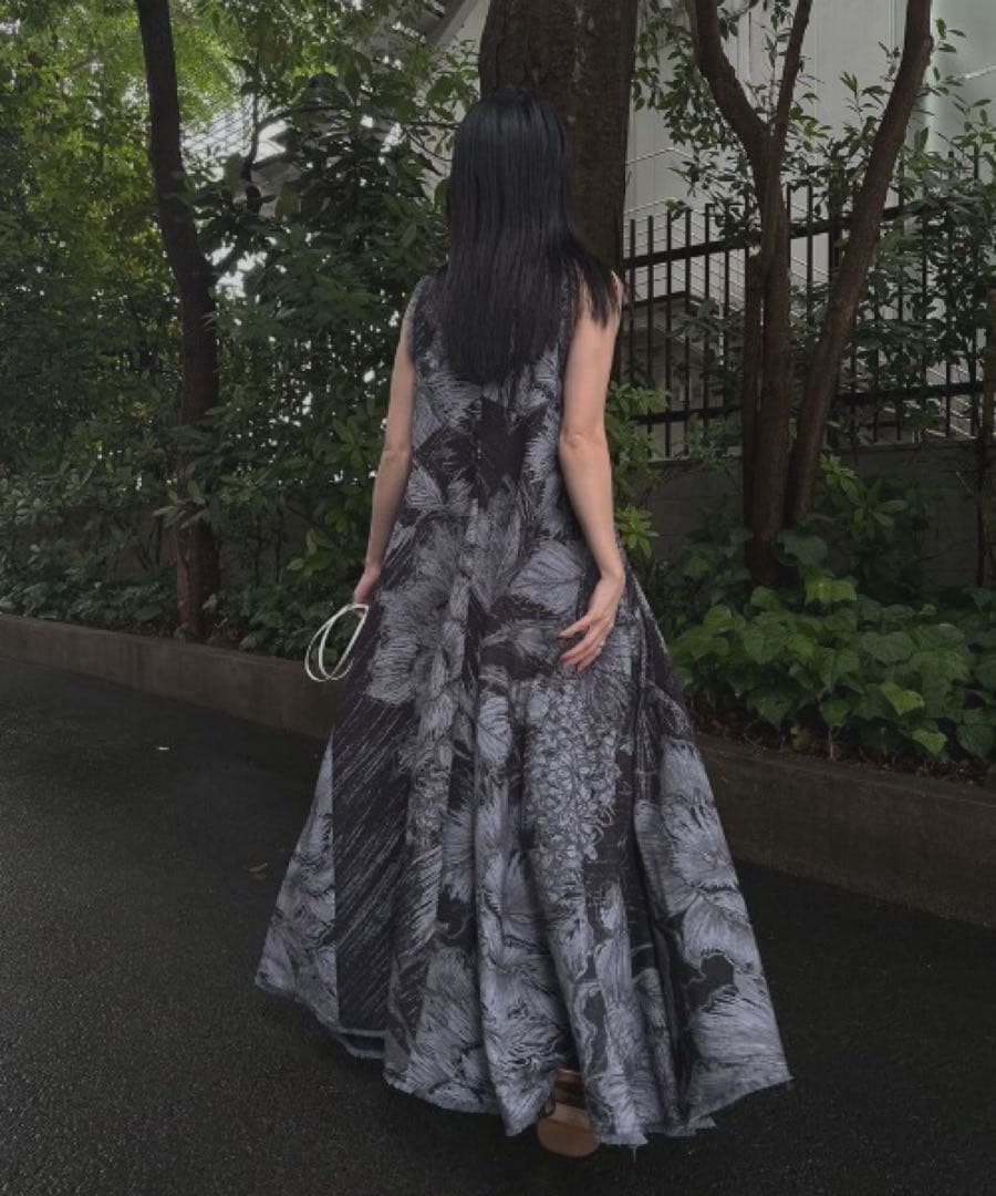 KEITAMARUYAMA × AMERI VOLUME FLARE DRESS
