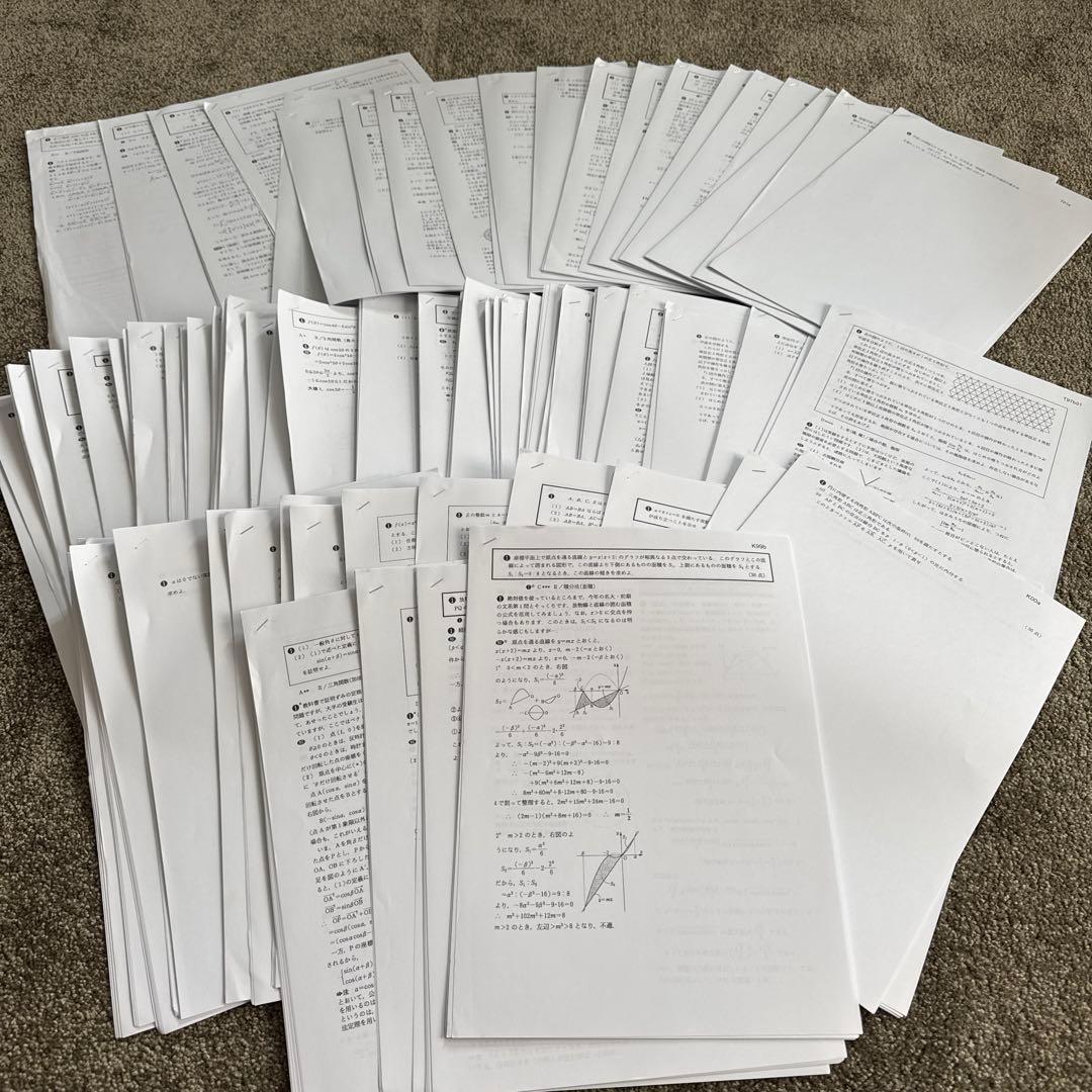 難関国公立有名大学　医学部受験　数学問題集 約100ページ 以上日本語