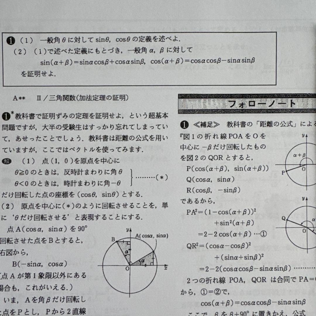 難関国公立有名大学　医学部受験　数学問題集 約100ページ 以上日本語