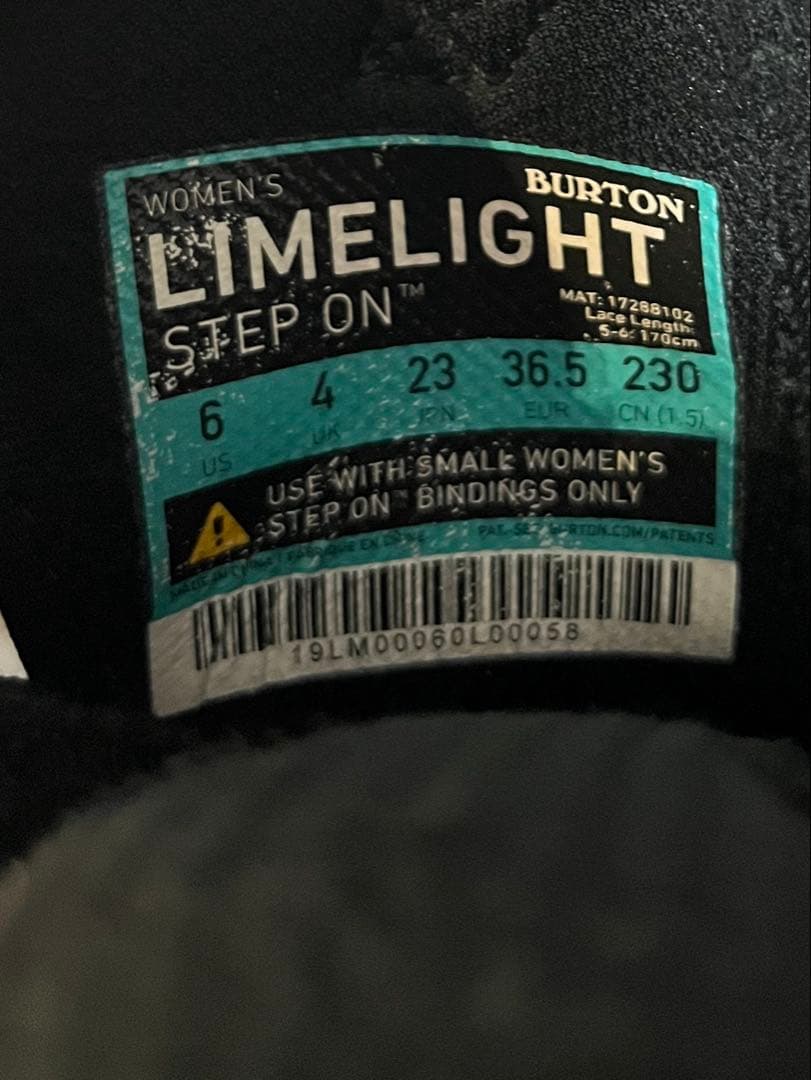 BURTON バートン Step On ブーツLimelight 　23.0