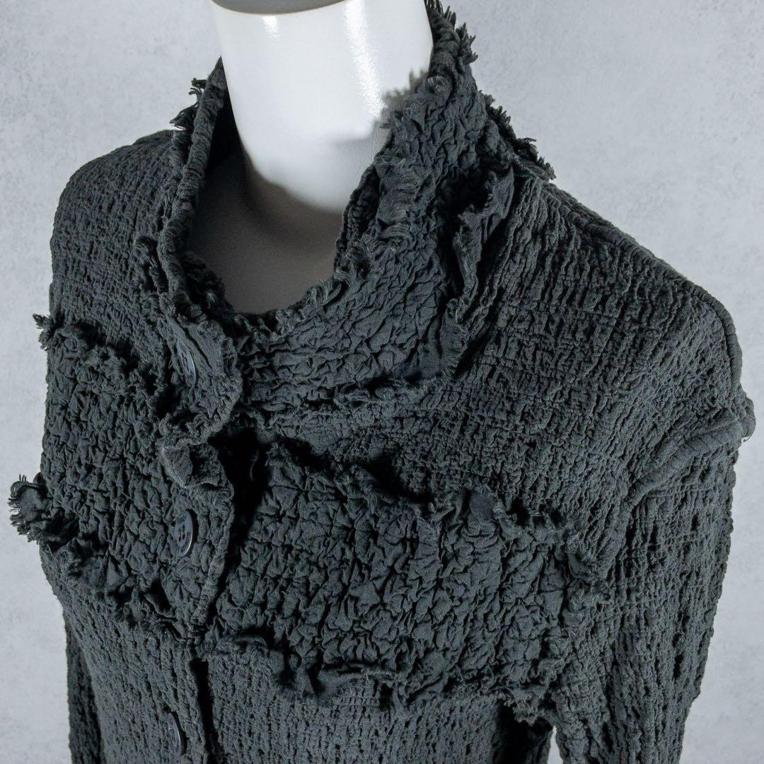 ISSEY MIYAKE ME カリフラワー　シワ加工　ジャケット　グレー