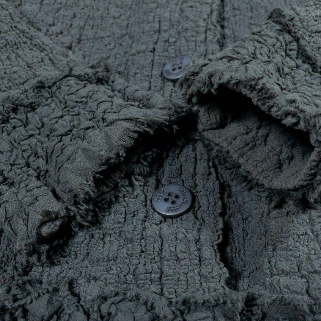 ISSEY MIYAKE ME カリフラワー　シワ加工　ジャケット　グレー