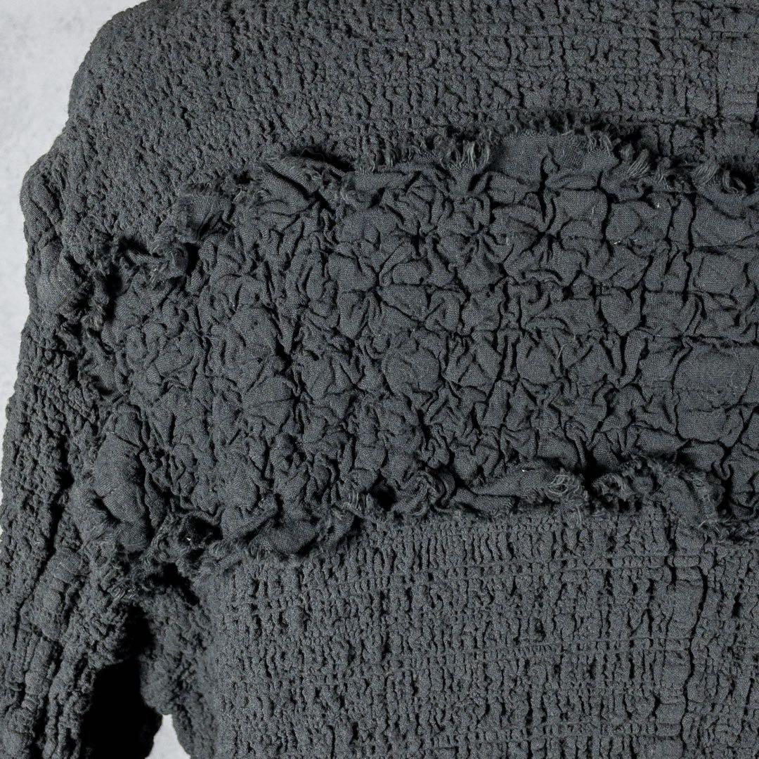 ISSEY MIYAKE ME カリフラワー　シワ加工　ジャケット　グレー