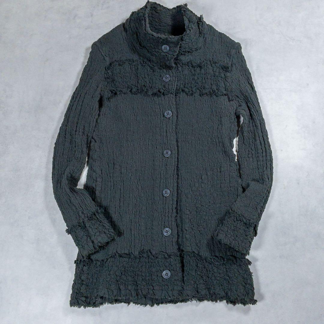 ISSEY MIYAKE ME カリフラワー　シワ加工　ジャケット　グレー