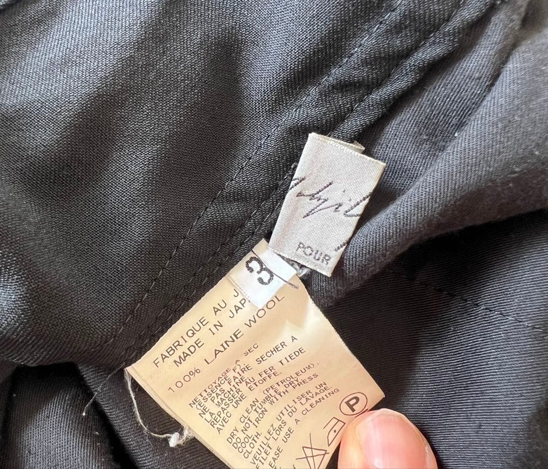 パンツ yohji yamamoto POUR HOMME HO-P21-100