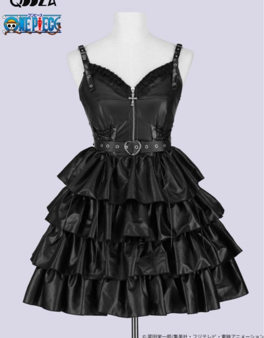 ONE PIECE × QOOZA レザーワンピース ロリータ パンク