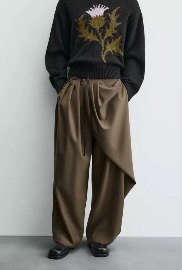 【完売品】ZARA LIMITED EDITION ドレープクロスパンツ