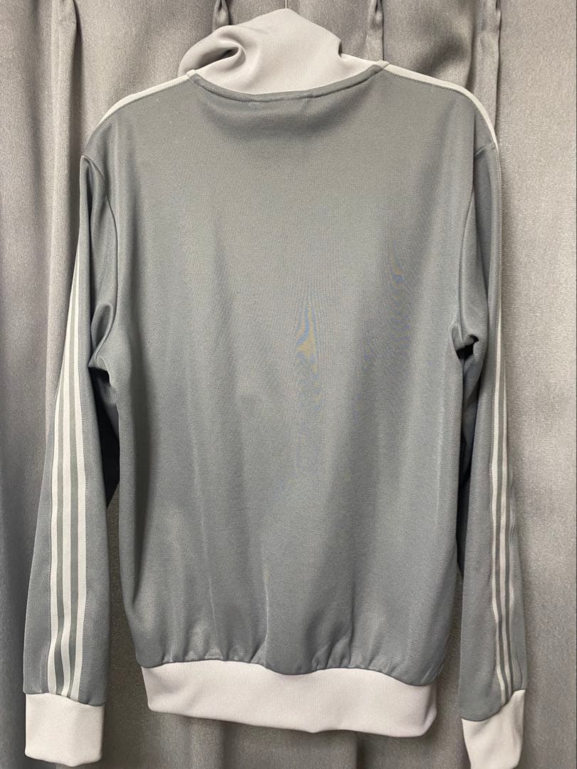 adidas グレー 3ストライプ ジャケット M