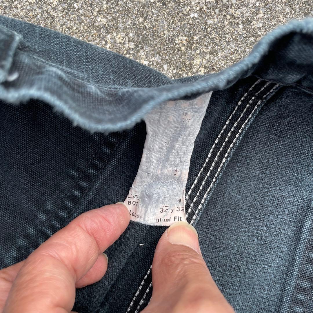 Carhartt ダブルニー ワークパンツ USA製 34×32フェード