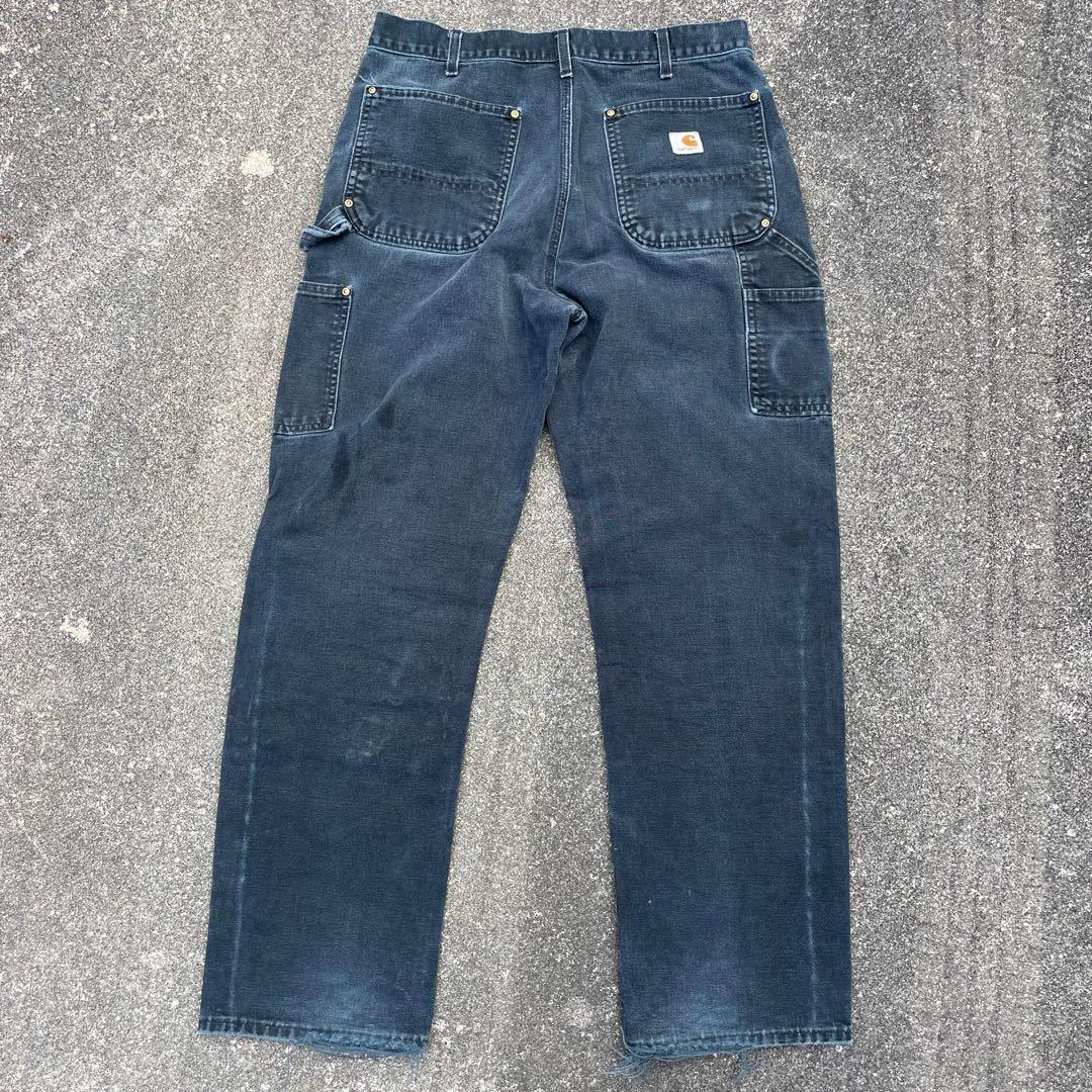 Carhartt ダブルニー ワークパンツ USA製 34×32フェード