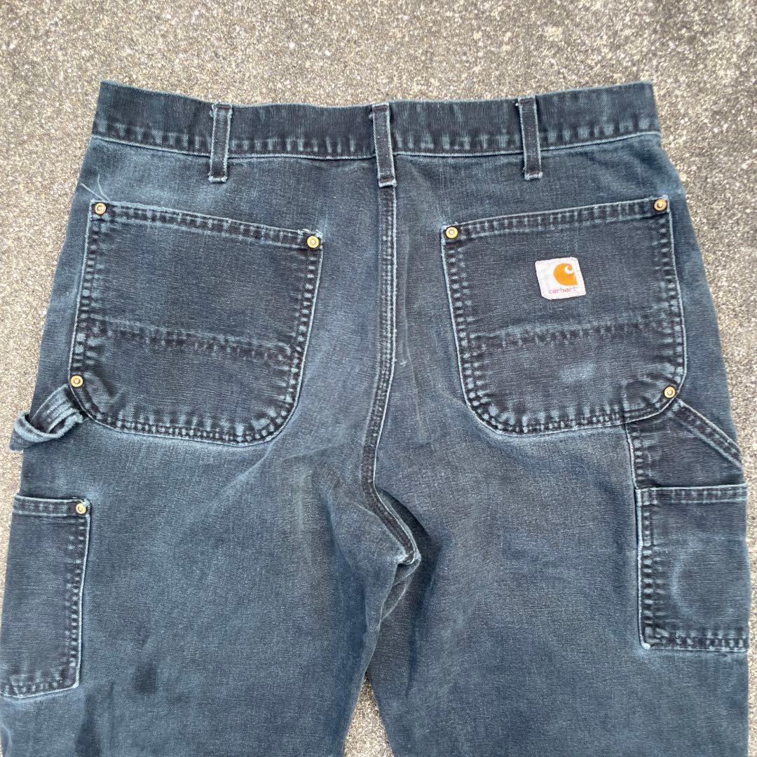 Carhartt ダブルニー ワークパンツ USA製 34×32フェード
