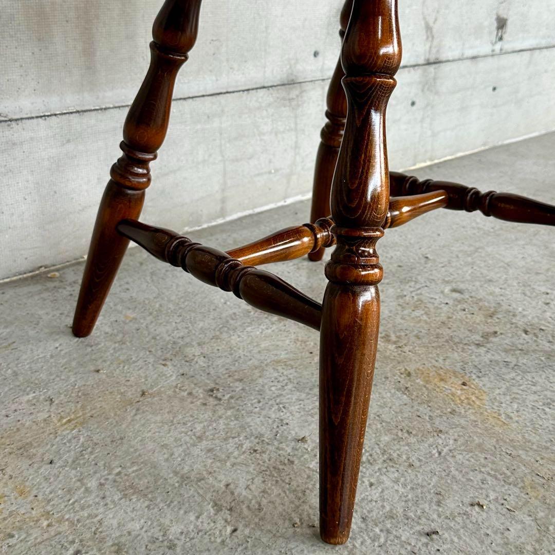 ✿昭和レトロ✿飛騨産業 キツツキマーク 上質ウィンザーチェア　ダイニングチェア