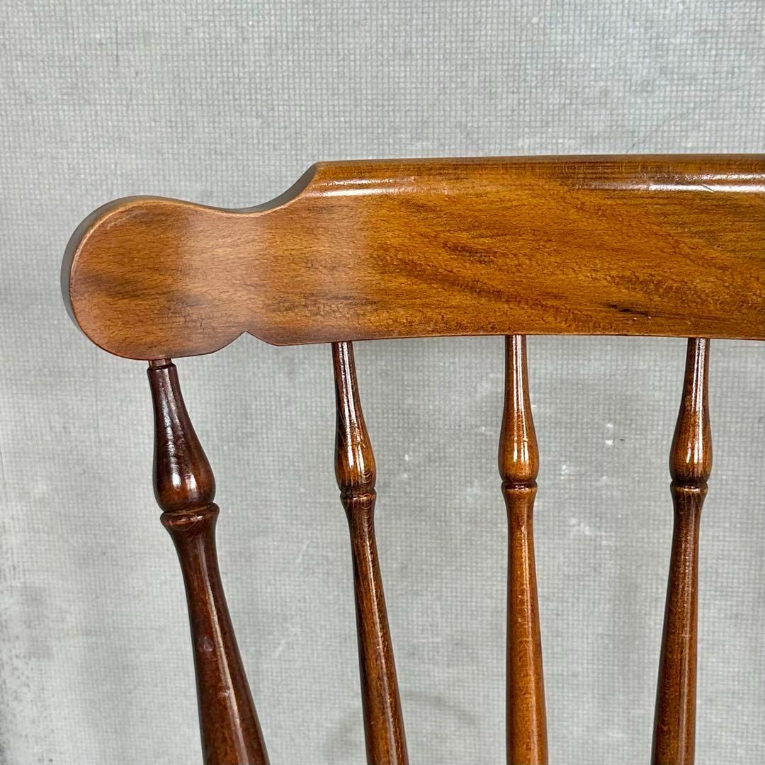 ✿昭和レトロ✿飛騨産業 キツツキマーク 上質ウィンザーチェア　ダイニングチェア