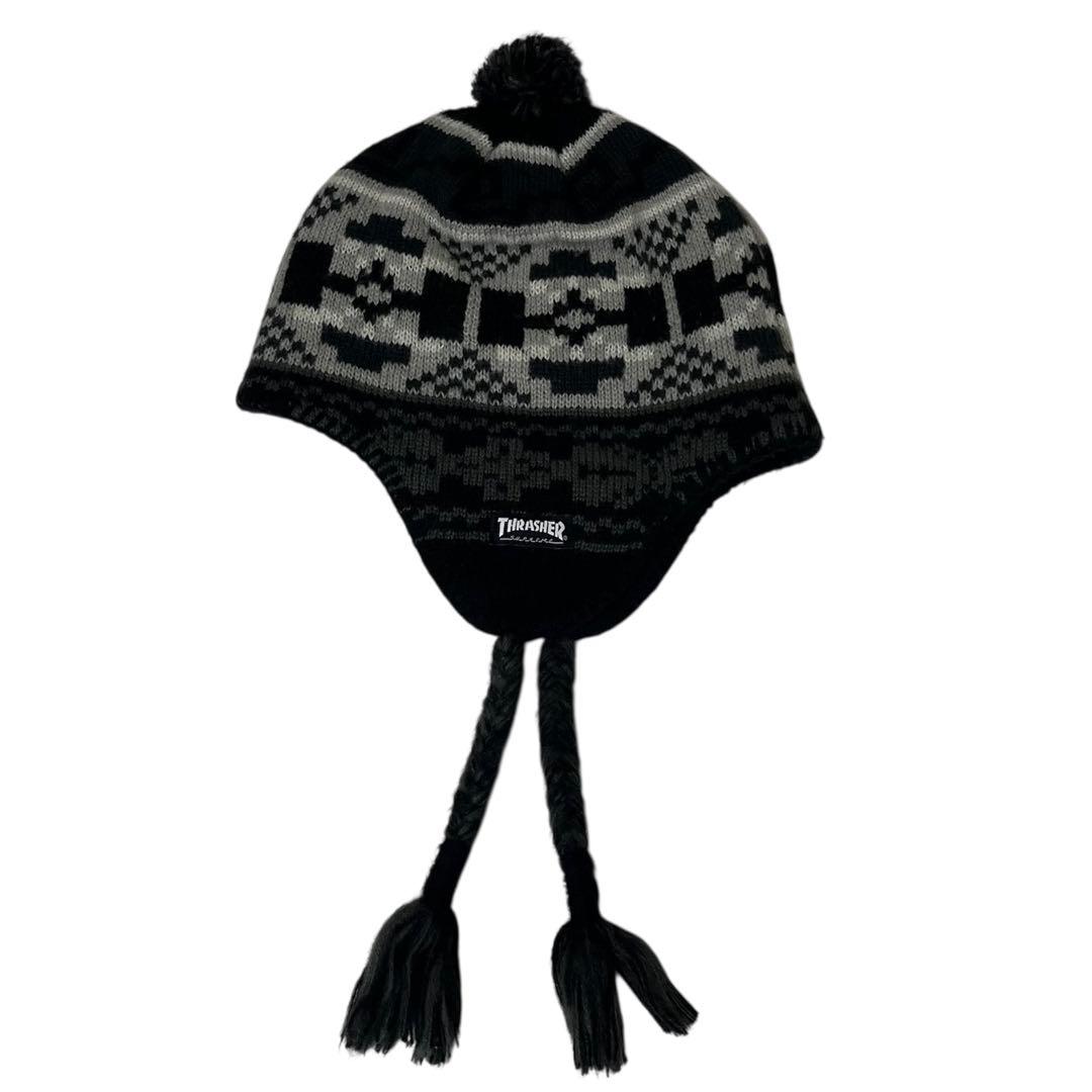 美品 Supreme x Thrasher Earflap Beanie