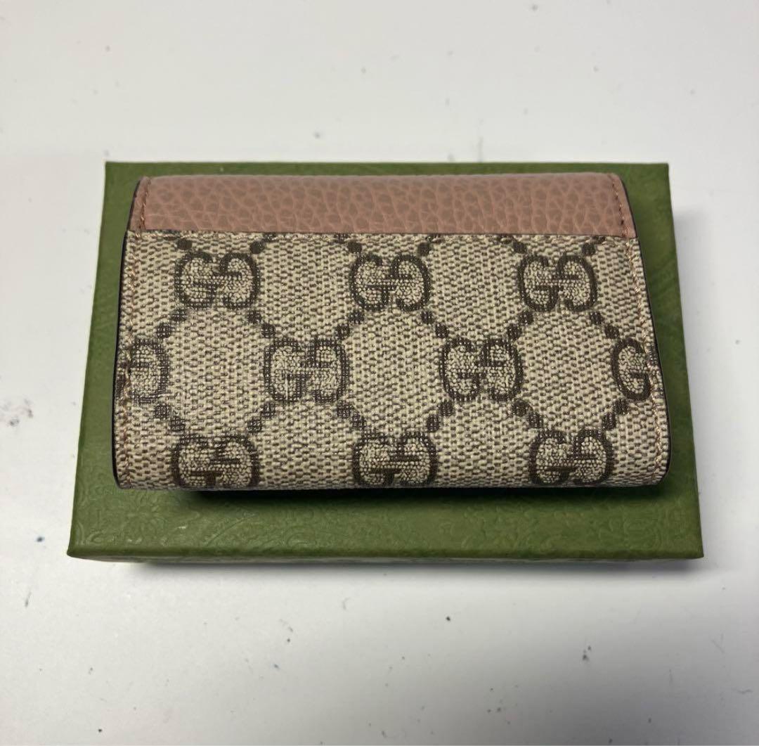 GUCCI GGロゴ キーケース ピンク/ベージュ 箱付き