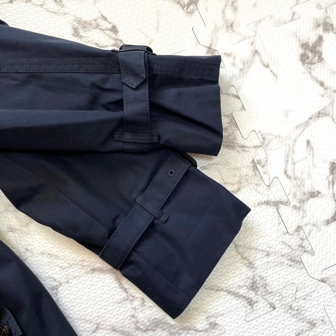 【美品】アクアスキュータム　トレンチコート ベルト　ライナー付　チェック