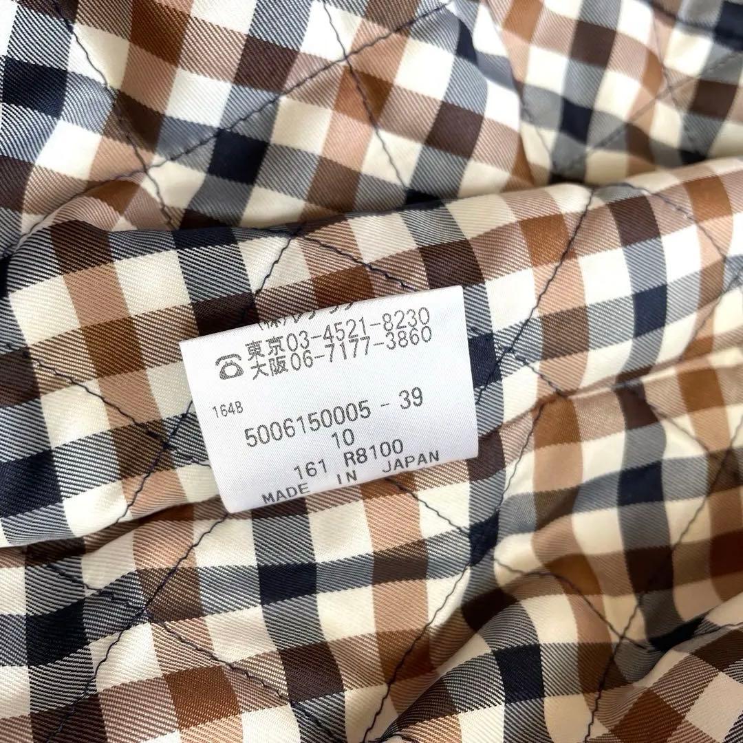 【美品】アクアスキュータム　トレンチコート ベルト　ライナー付　チェック