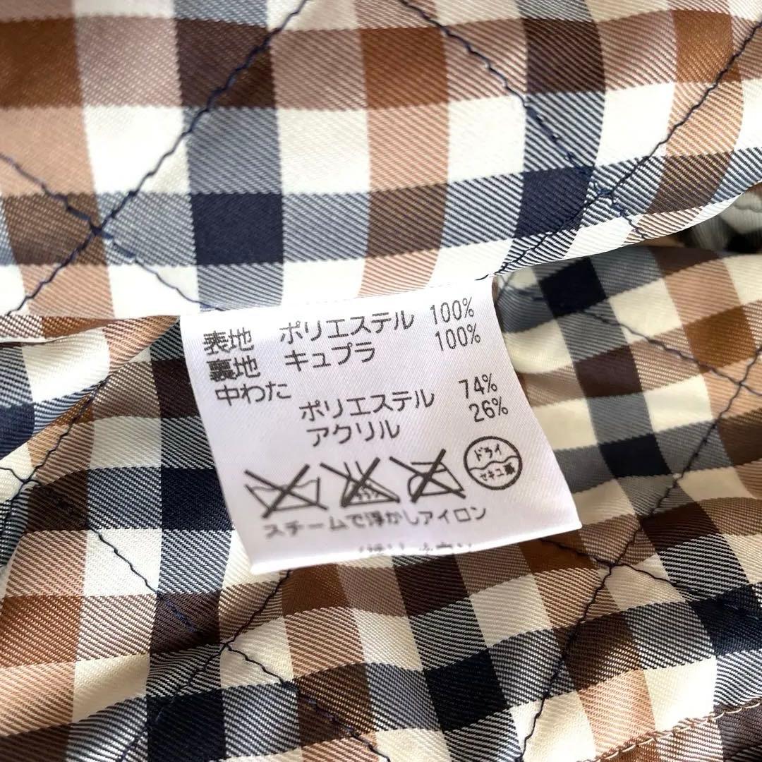 【美品】アクアスキュータム　トレンチコート ベルト　ライナー付　チェック