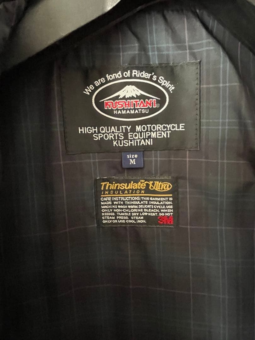 クシタニ　レザー×ウールコンビネーションジャケット　レディースMサイズ