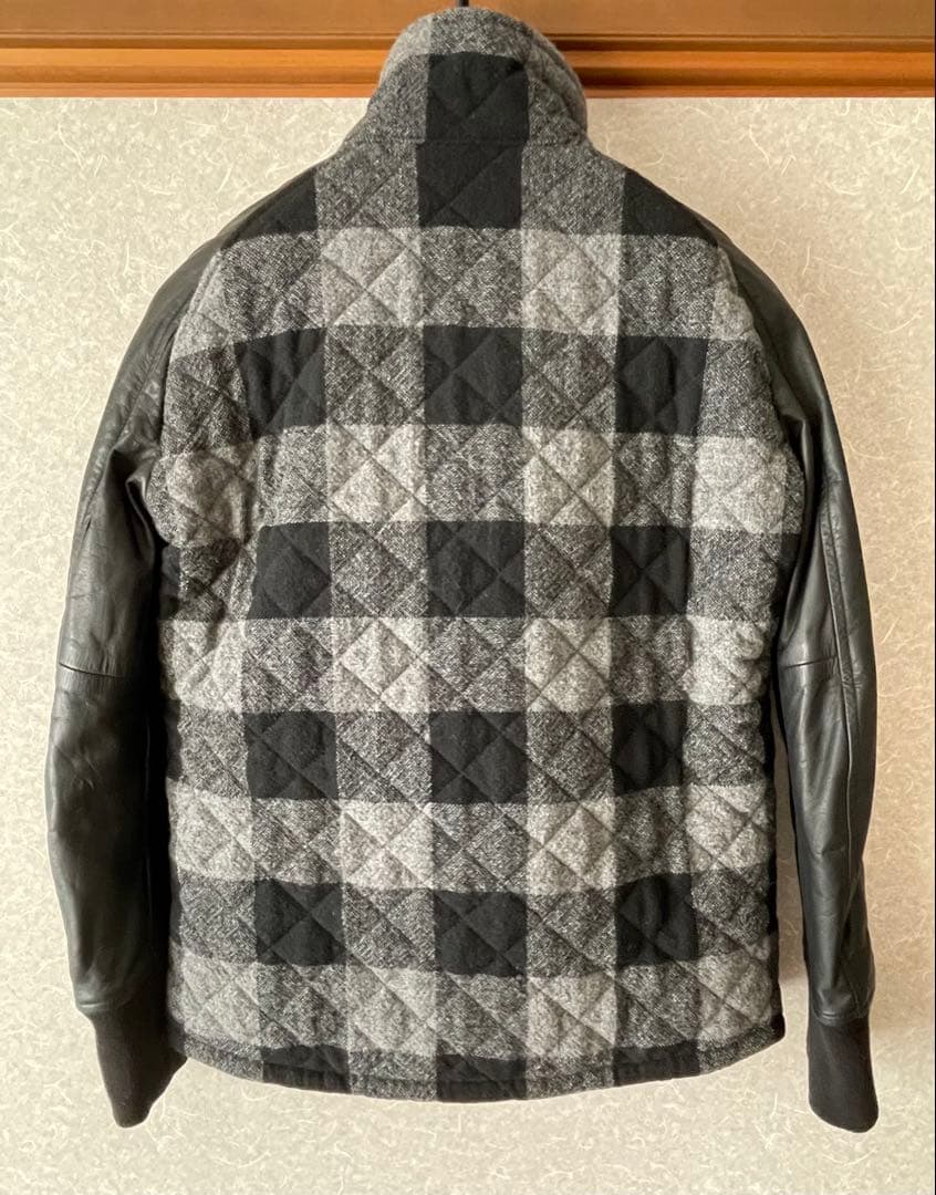 クシタニ　レザー×ウールコンビネーションジャケット　レディースMサイズ