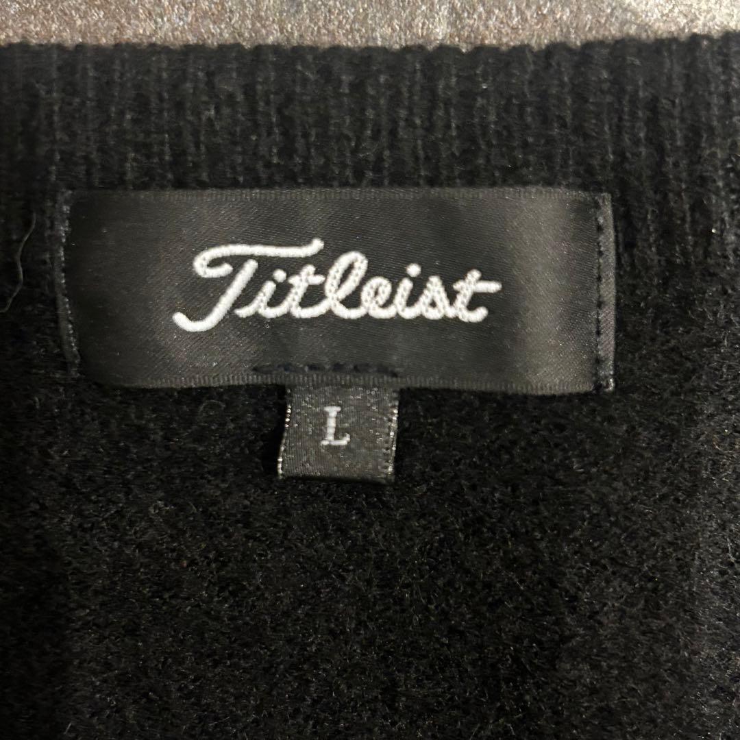 トリプルスター Titleist メンズ カシミヤ 長袖 Vネック