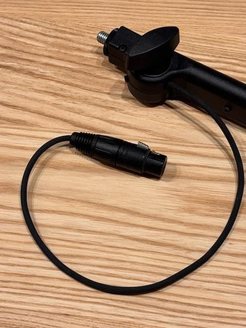 K&M 23860 マイクアーム XLR内蔵 クランプ付