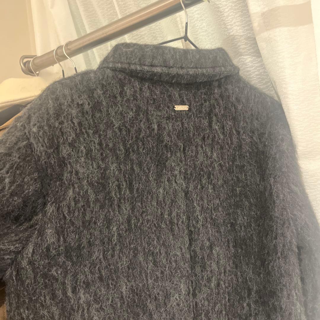 round collar wool coat / ラウンドカラーウールコート