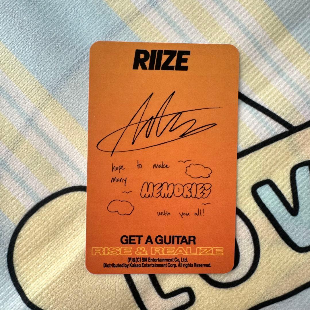 RIIZE Amazon Get A Guitar US盤 アントン トレカ