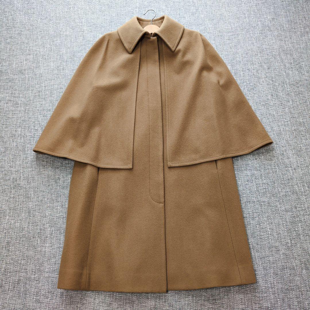 アルアバイル　近年モデル　ウール　ケープコート　未使用に近い美品