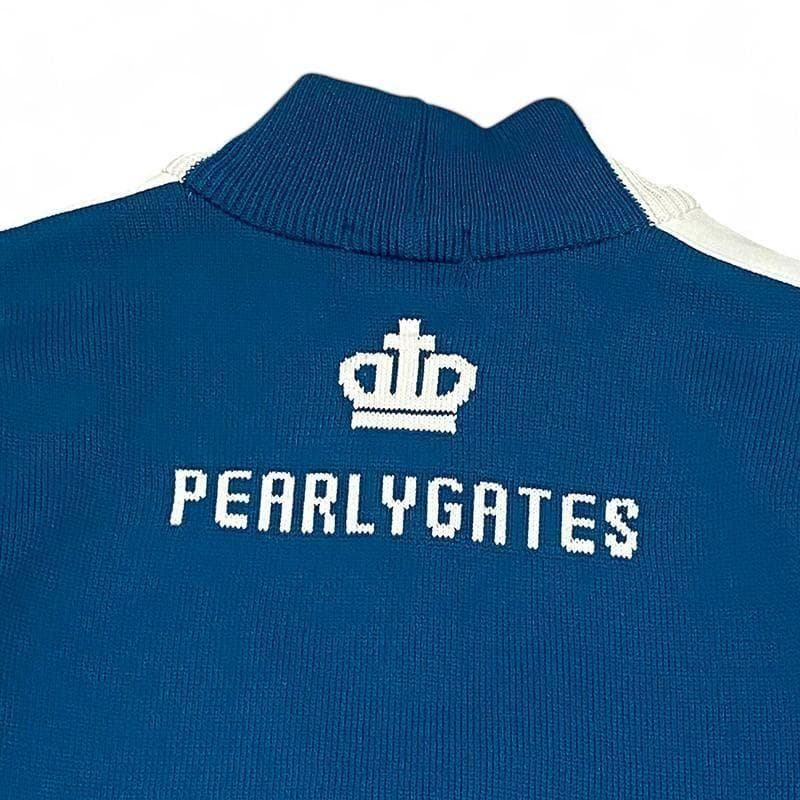 PEARLY GATES パーリーゲイツ ニット ジップ ジャケット ブルー 4