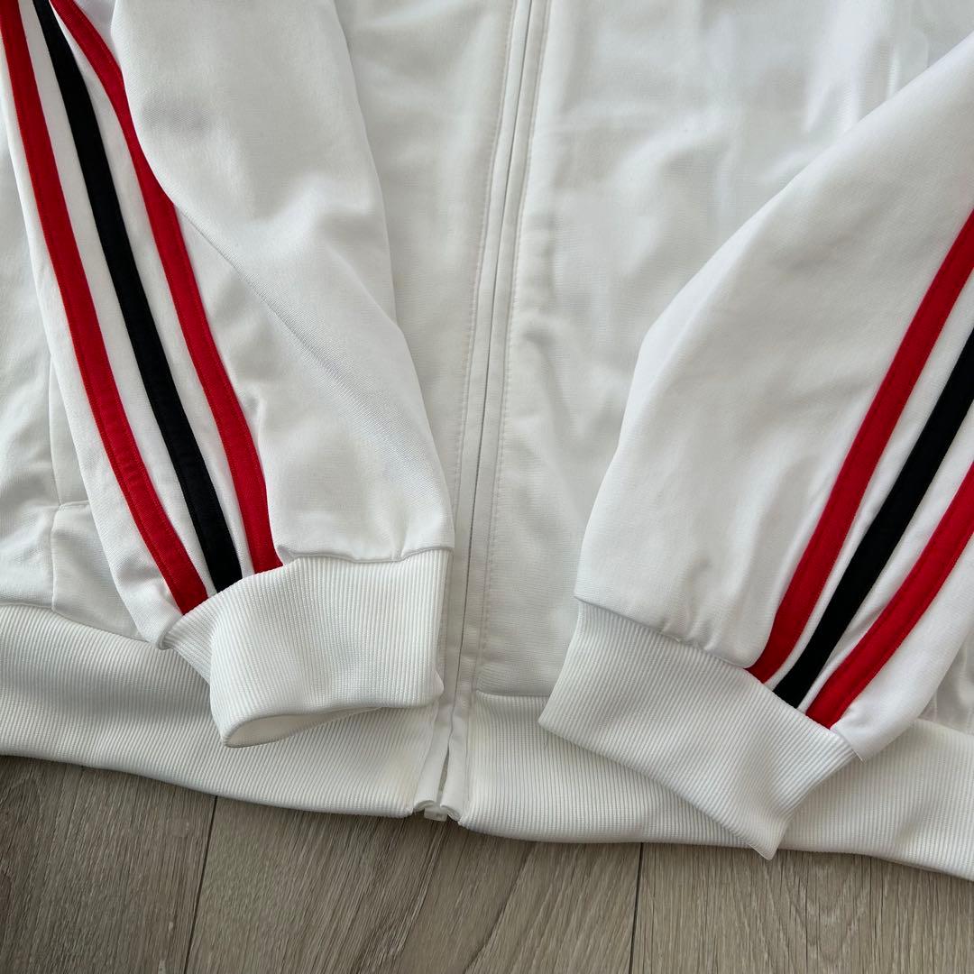 adidas AC MILAN トラックジャケット ジャージ 白赤 O 刺繍