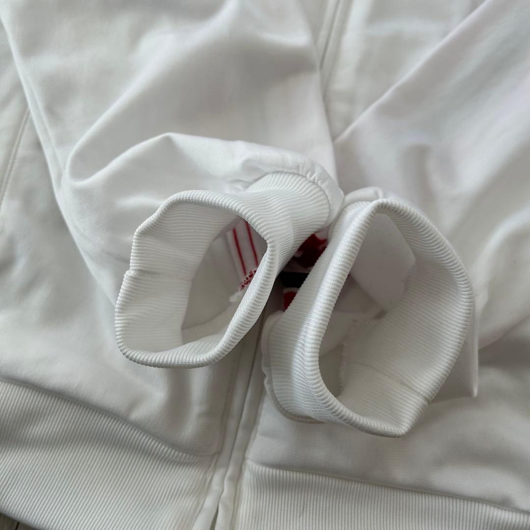 adidas AC MILAN トラックジャケット ジャージ 白赤 O 刺繍