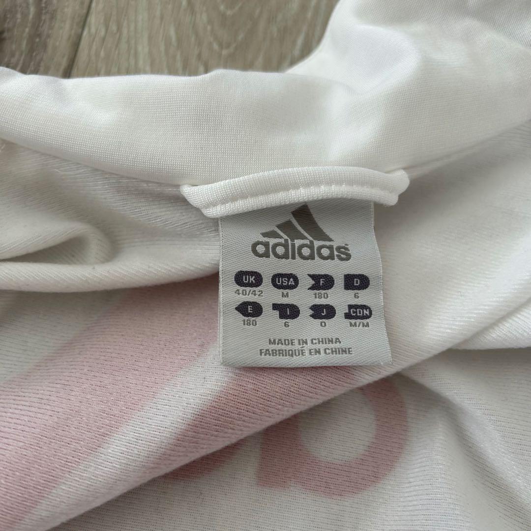 adidas AC MILAN トラックジャケット ジャージ 白赤 O 刺繍