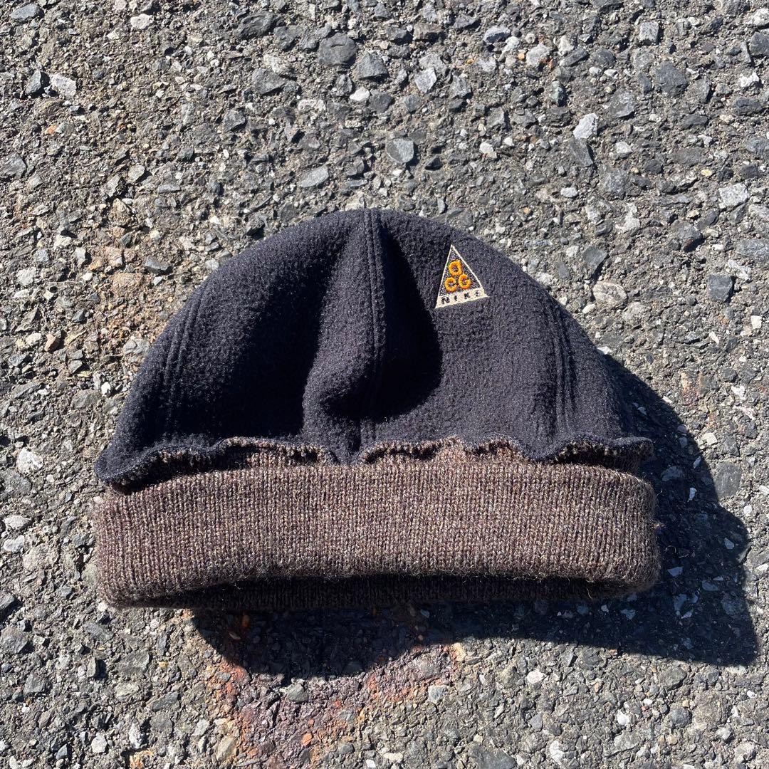 90s NIKE ナイキ ACG 初期 ビーニー ニット帽 キャップ フリース