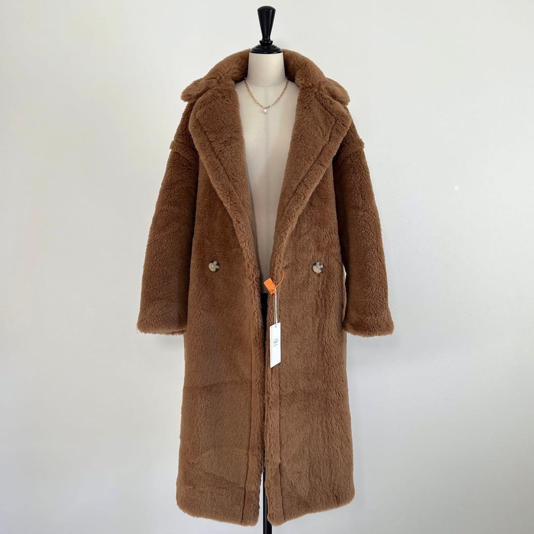 新型最新作❗️ベアロングコート テディコート ライトブラウン キャメル