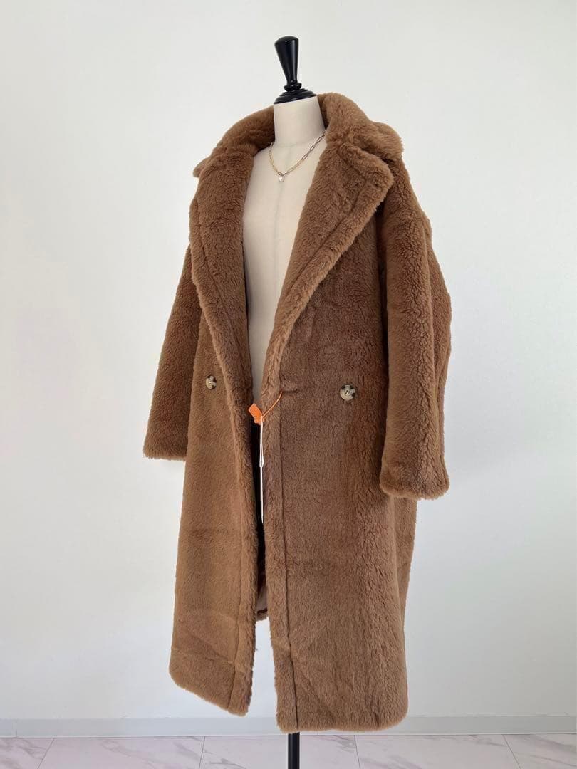 新型最新作❗️ベアロングコート テディコート ライトブラウン キャメル