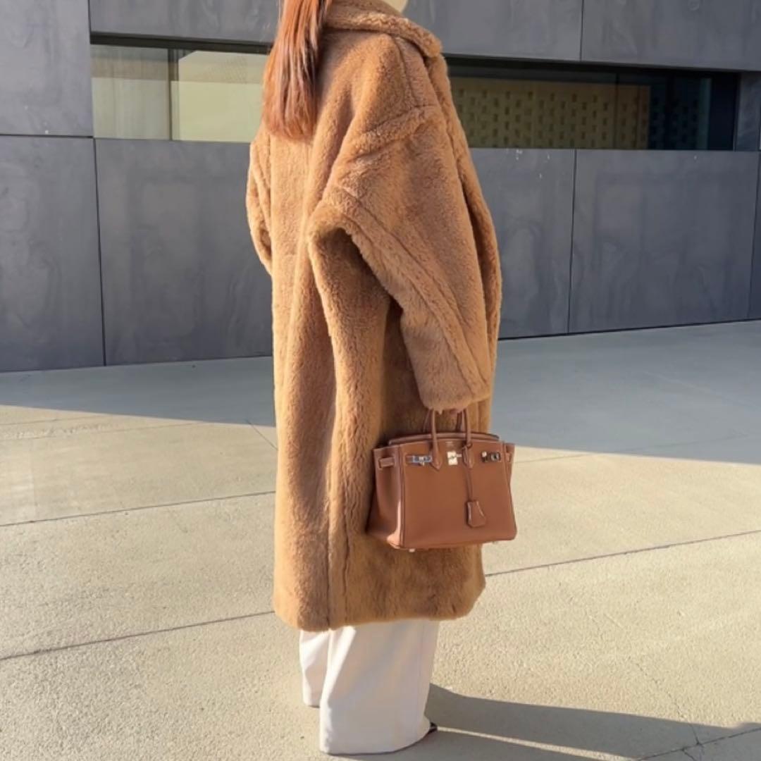 新型最新作❗️ベアロングコート テディコート ライトブラウン キャメル