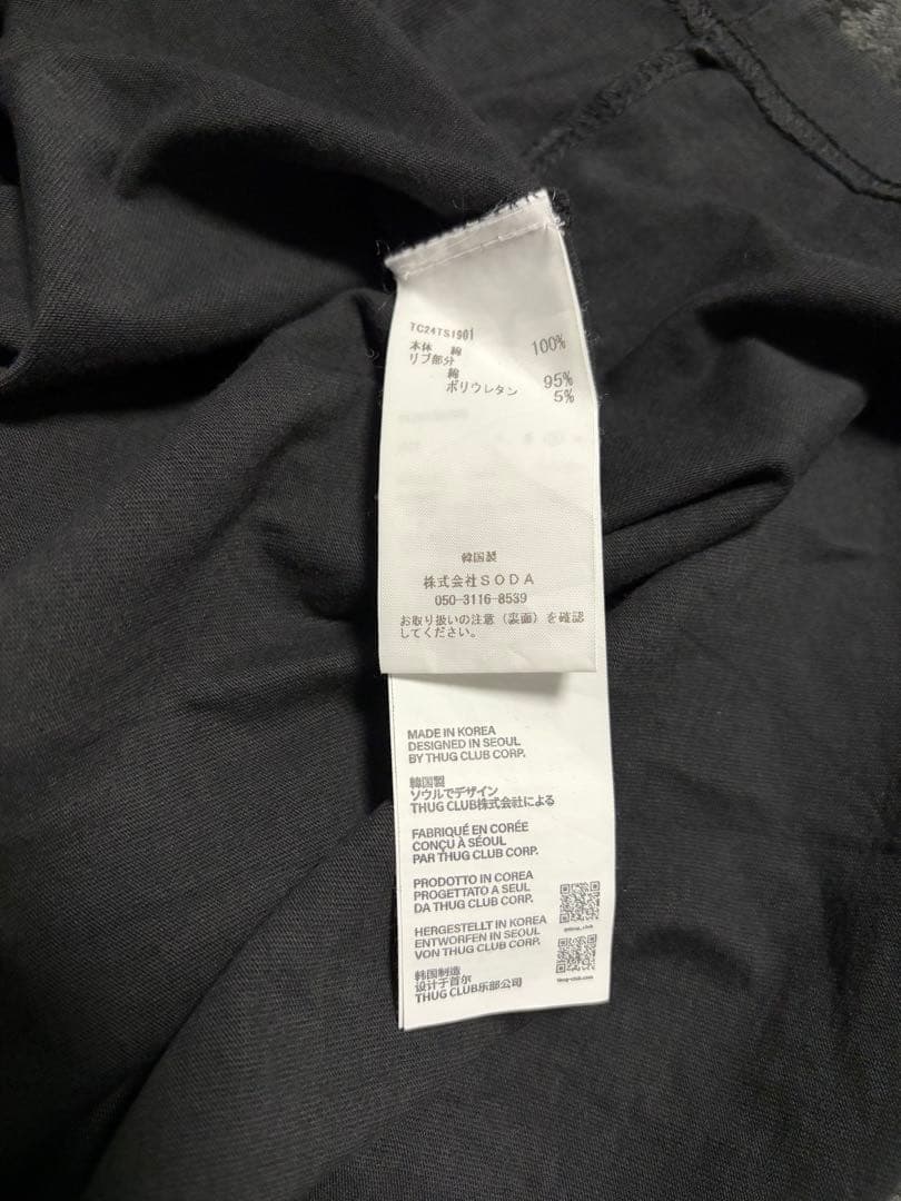 THUG CLUB サグクラブ　 Tシャツ　スニダン購入
