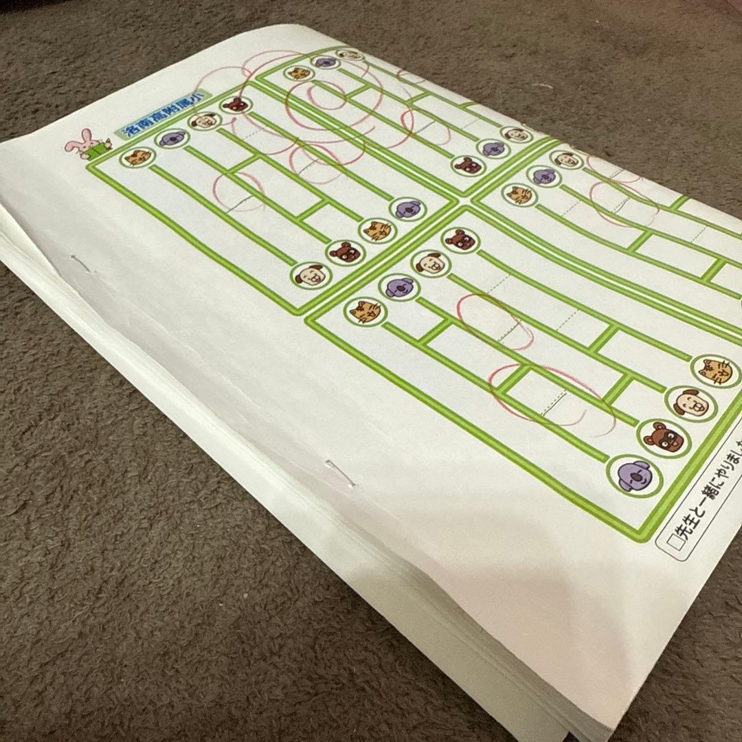 洛南高附属小学校対策 奨学社 ペーパーまとめ 年長 まとめ売り　4ヶ月とおまけ