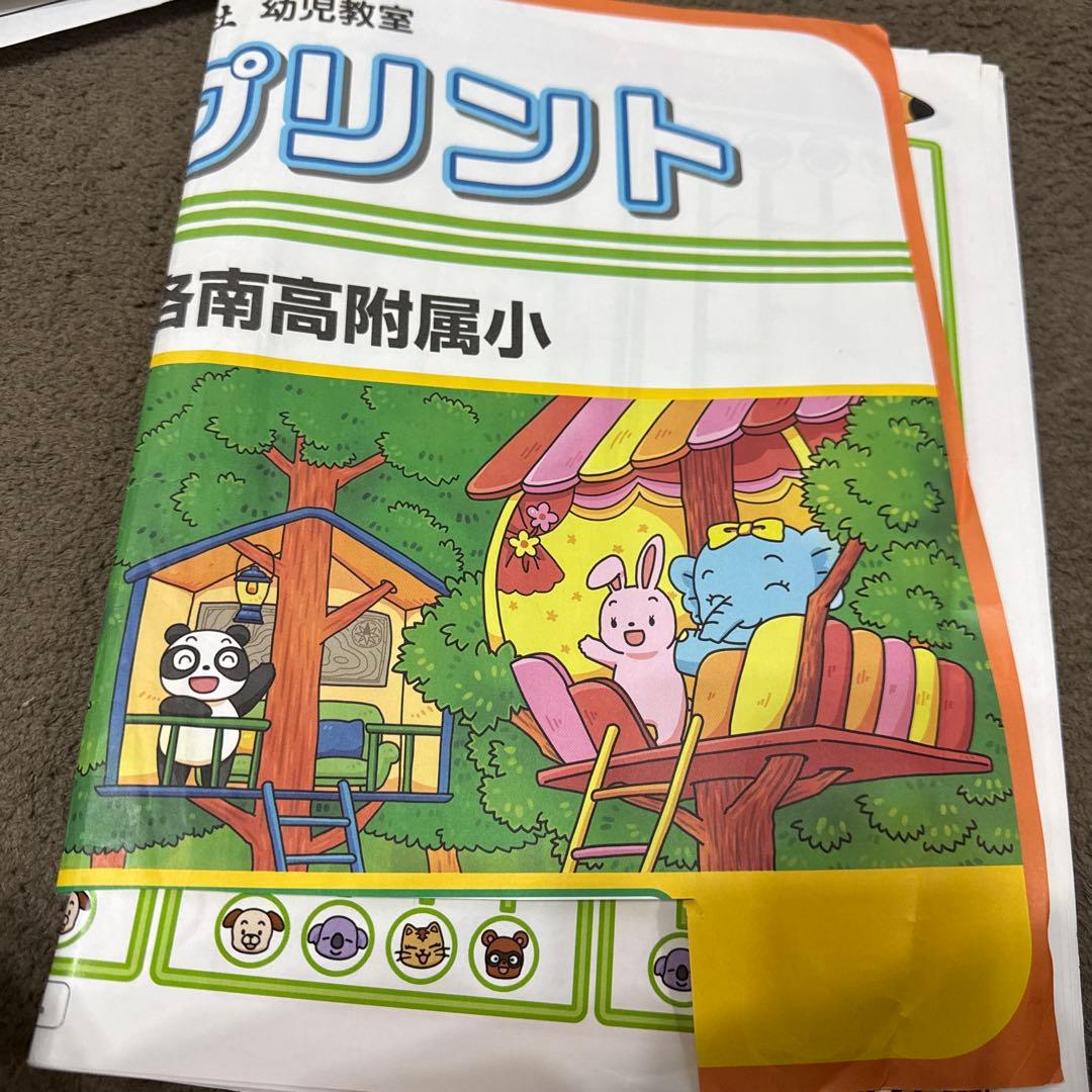 洛南高附属小学校対策 奨学社 ペーパーまとめ 年長 まとめ売り　4ヶ月とおまけ