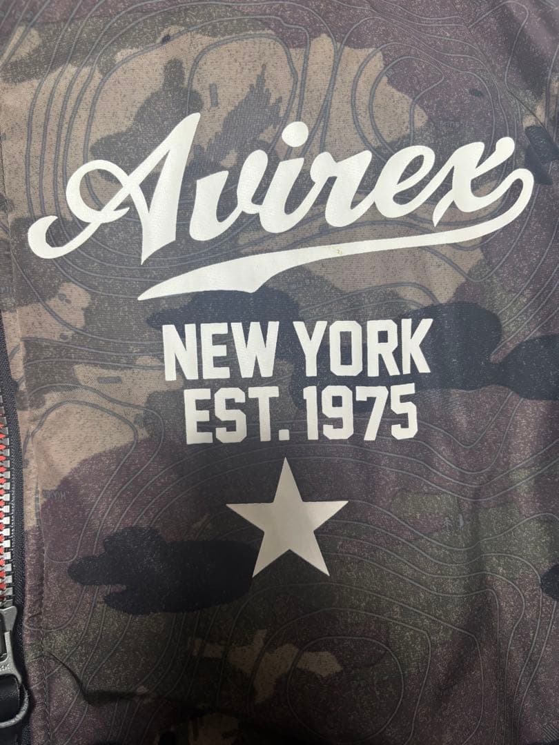 AVIREX アヴィレックス迷彩ジャケット MA-１フライトジャケット sizＬ