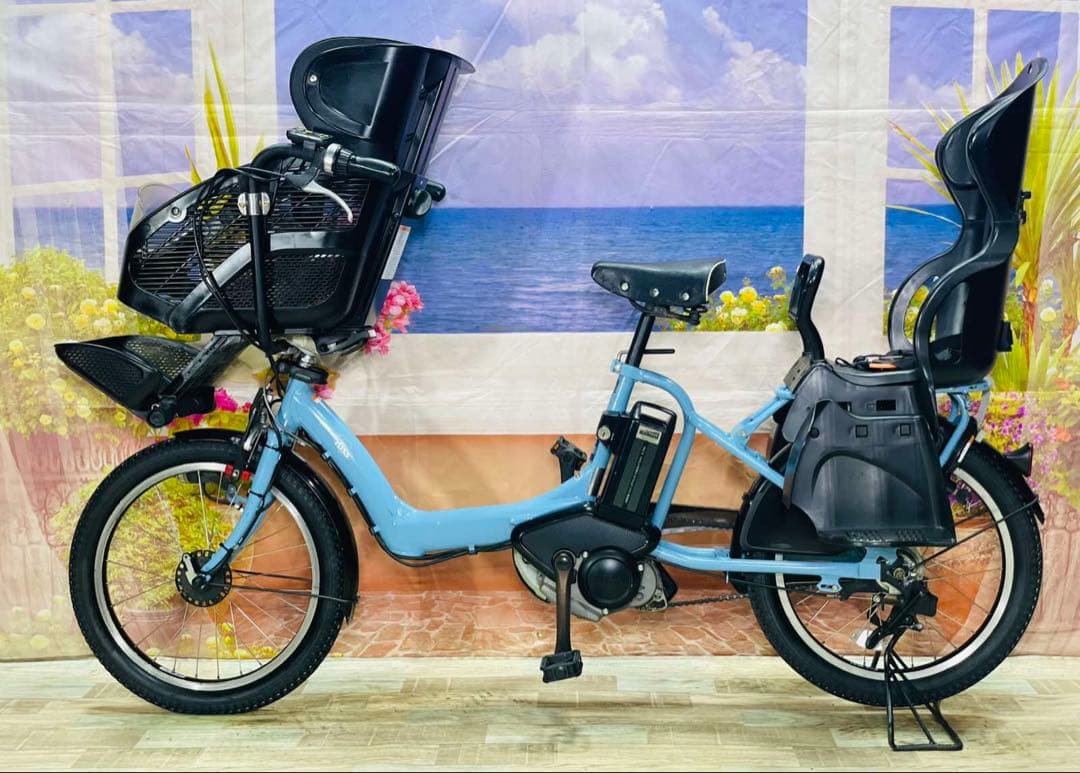 Y2491ヤマハパスキス⭐️激レアカラー！子供乗せ電動アシスト自転車