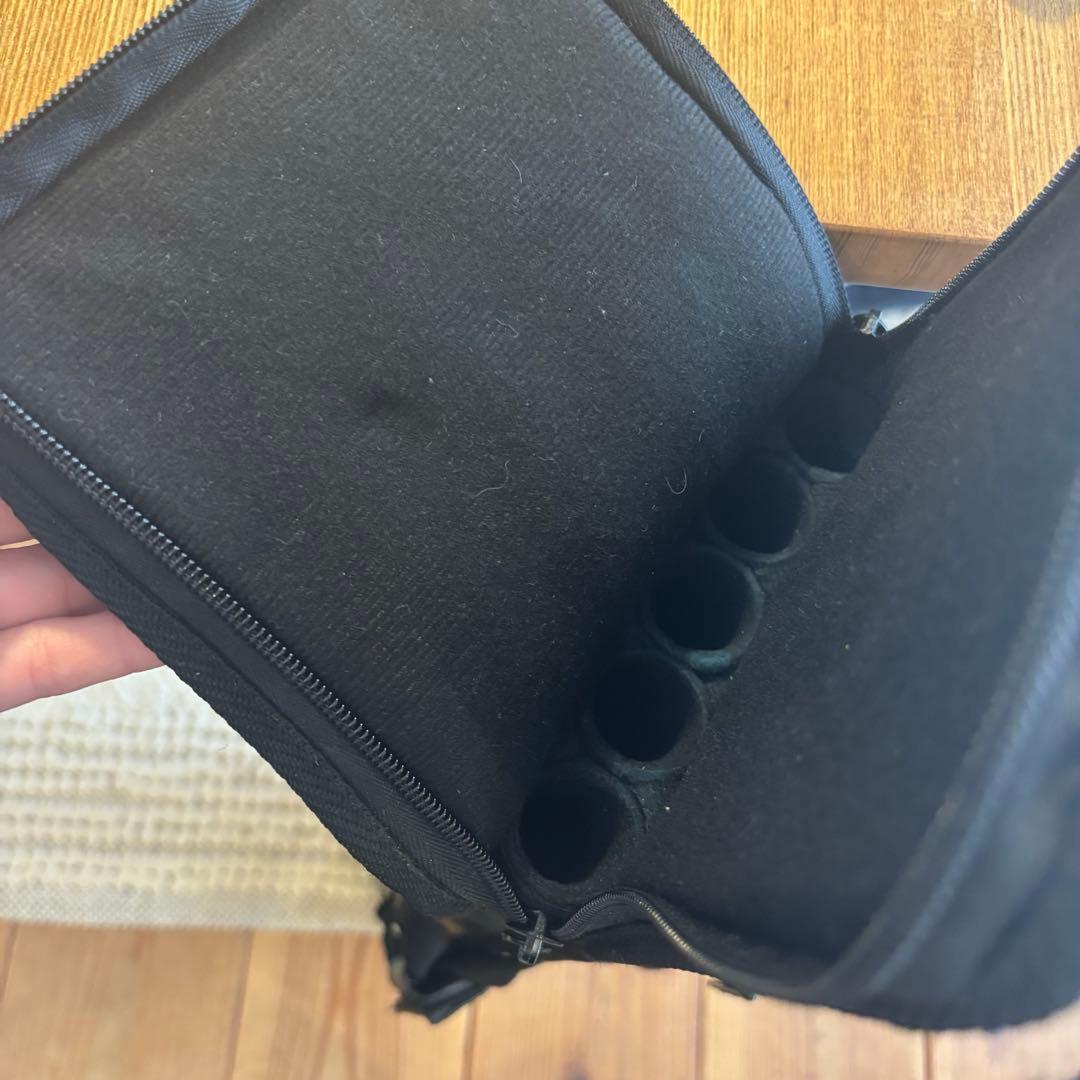 ビリヤードキューケース 黒 キュー付き