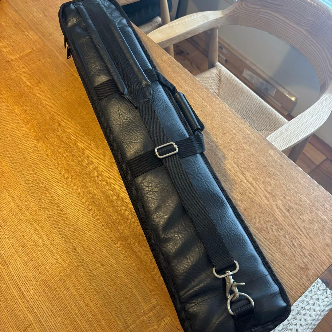 ビリヤードキューケース 黒 キュー付き