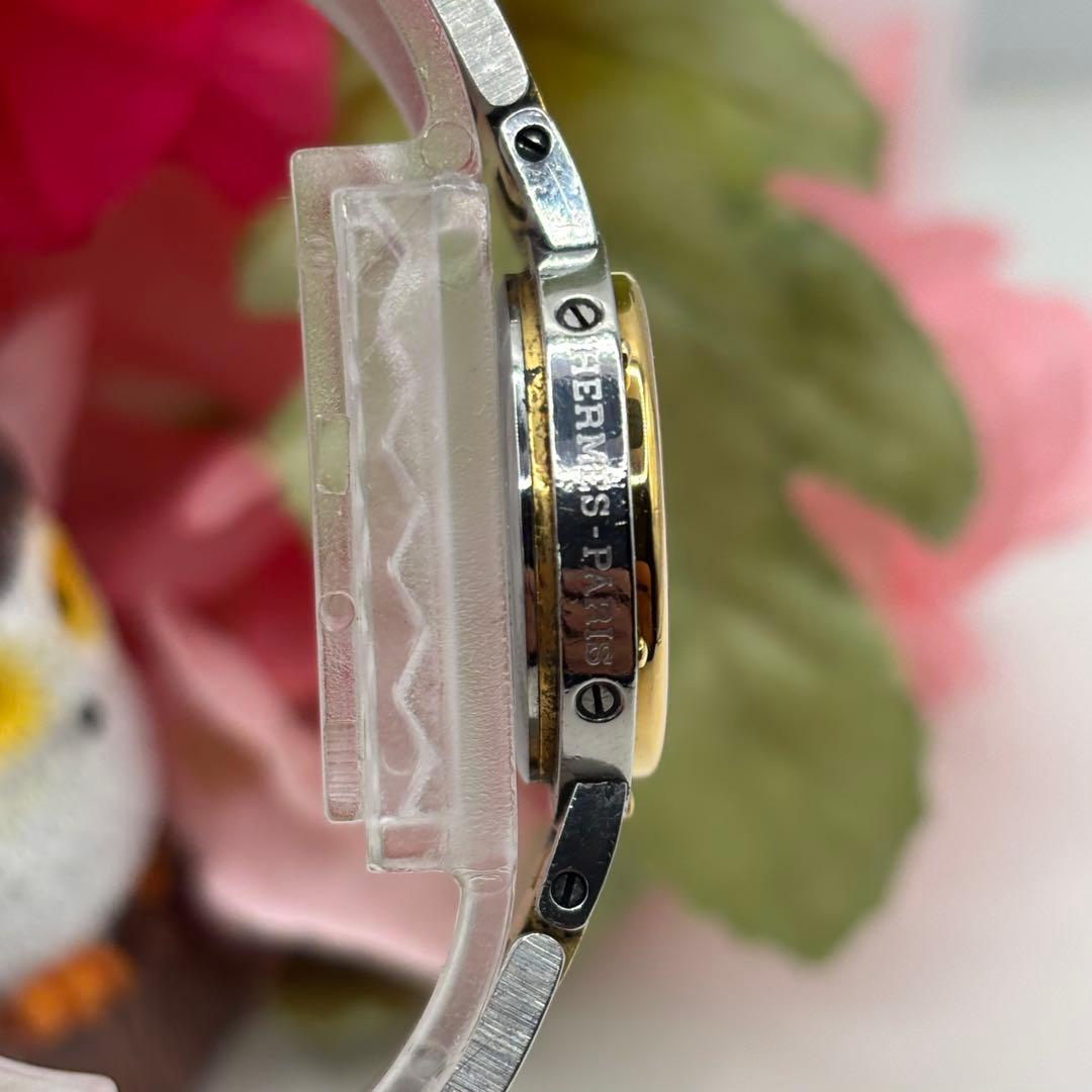 稼働品☆新品電池　HERMESエルメス　クリッパー　レディース腕時計