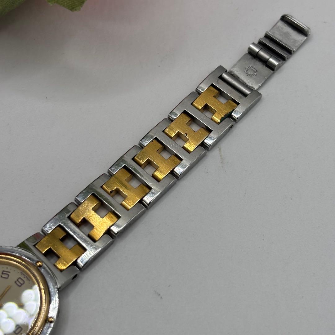 稼働品☆新品電池　HERMESエルメス　クリッパー　レディース腕時計