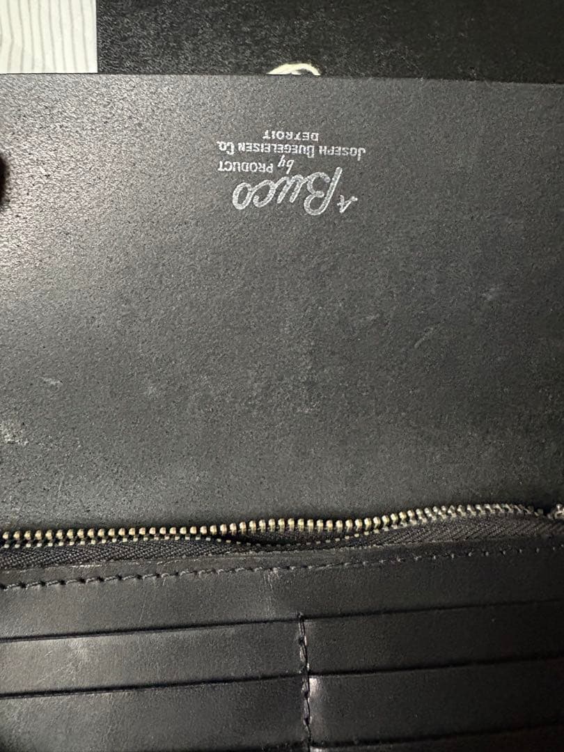 Buco レザー ウォレットチェーン 黒　トラッカーウォレット　財布